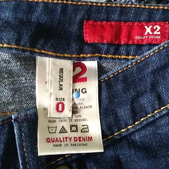 Express Dark Wash Skinny Jeans Sz 0 Regular - Picture 5 of 8